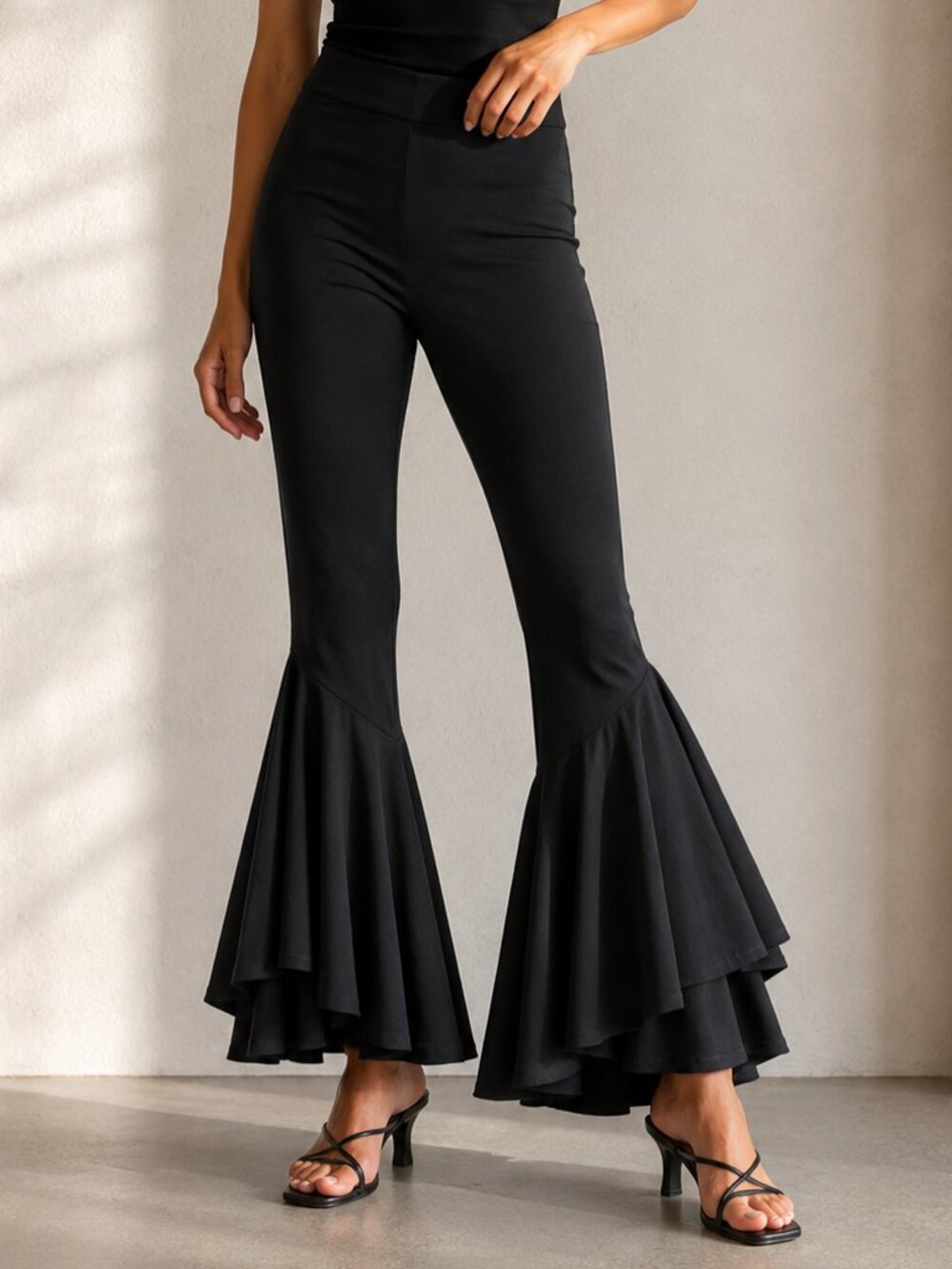 Walter Baker Knit Bell Bottom Pants